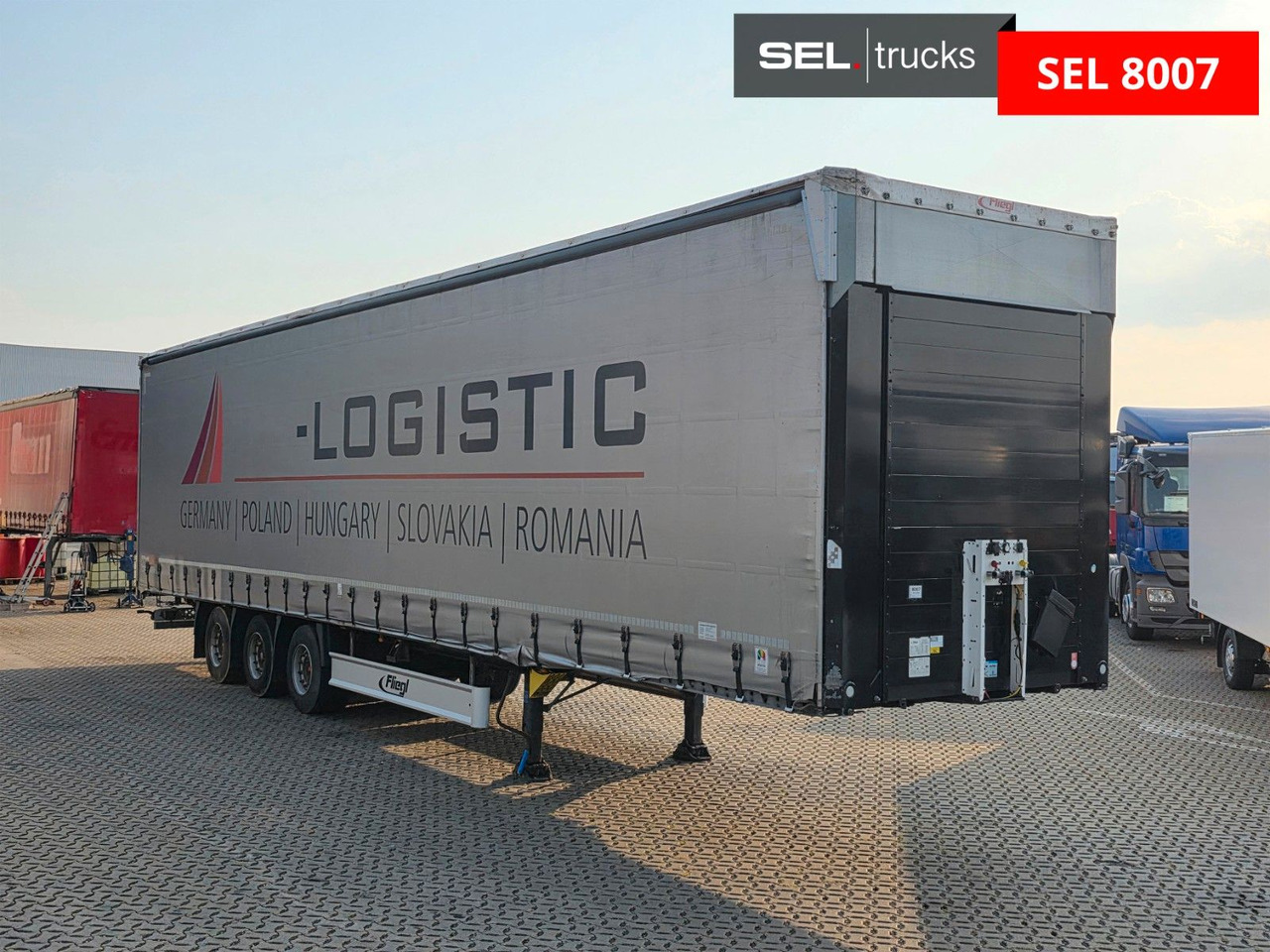 Fliegl SDS01 / Hubdach / EDSCHA / Mega / Liftachse - Gjysmë rimorkio me tendë: foto 3 Fliegl SDS01 / Hubdach / EDSCHA / Mega / Liftachse - Gjysmë rimorkio me tendë: foto 3