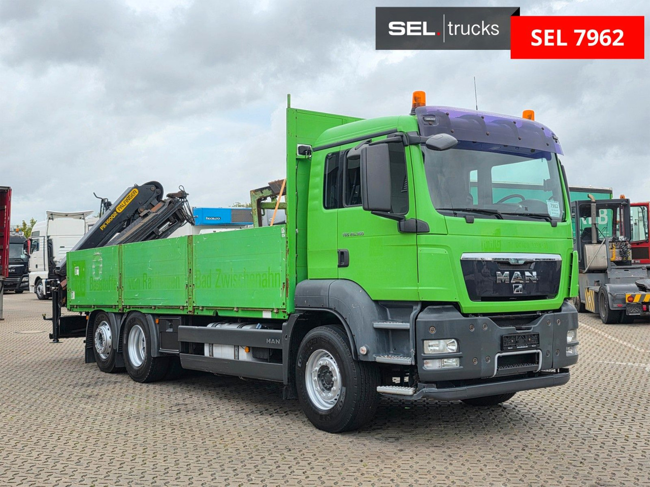 MAN TGS 26.360 6x2-2 BL/ Palfinger 16002 / Lenkachse - Kamion me vinç: foto 3 MAN TGS 26.360 6x2-2 BL/ Palfinger 16002 / Lenkachse - Kamion me vinç: foto 3