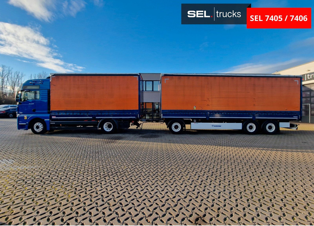 MAN TGX 18.580 4X2 LL/ Intarder/Aluklappen/Durchlade - Kamion me tendë: foto 1 MAN TGX 18.580 4X2 LL/ Intarder/Aluklappen/Durchlade - Kamion me tendë: foto 1