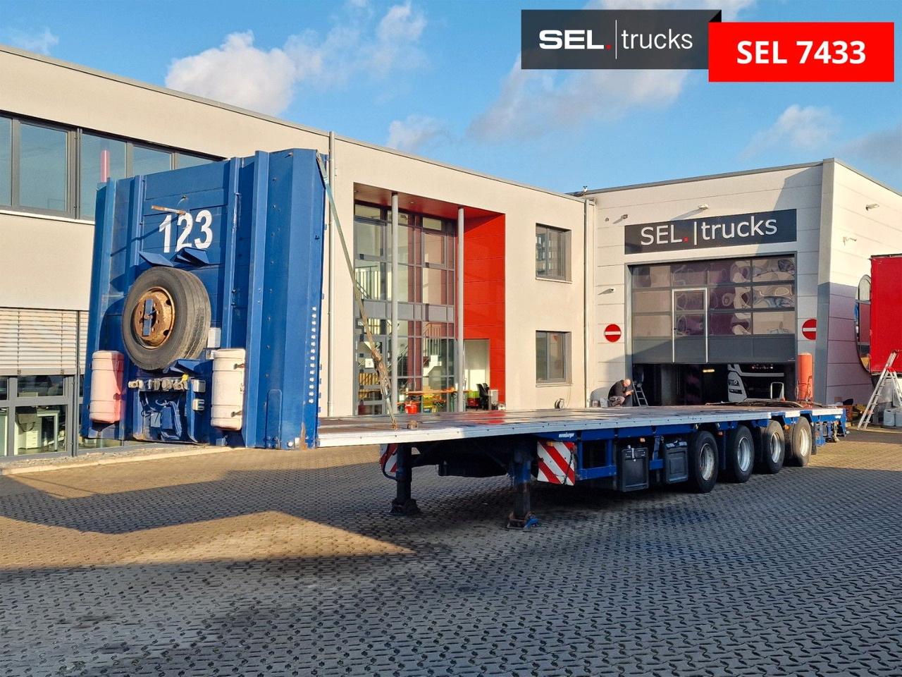 Meusburger MPS-4 / Lenkachse / Liftachse - Gjysmë rimorkio e hapur/ Platformë: foto 1 Meusburger MPS-4 / Lenkachse / Liftachse - Gjysmë rimorkio e hapur/ Platformë: foto 1