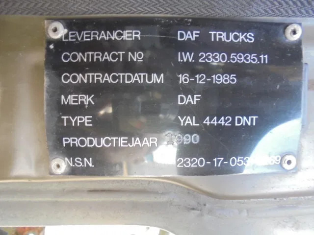 Kamioni DAF YA L 4442 DNT 4X4 FOR RESTORING OR PARTS: foto 20