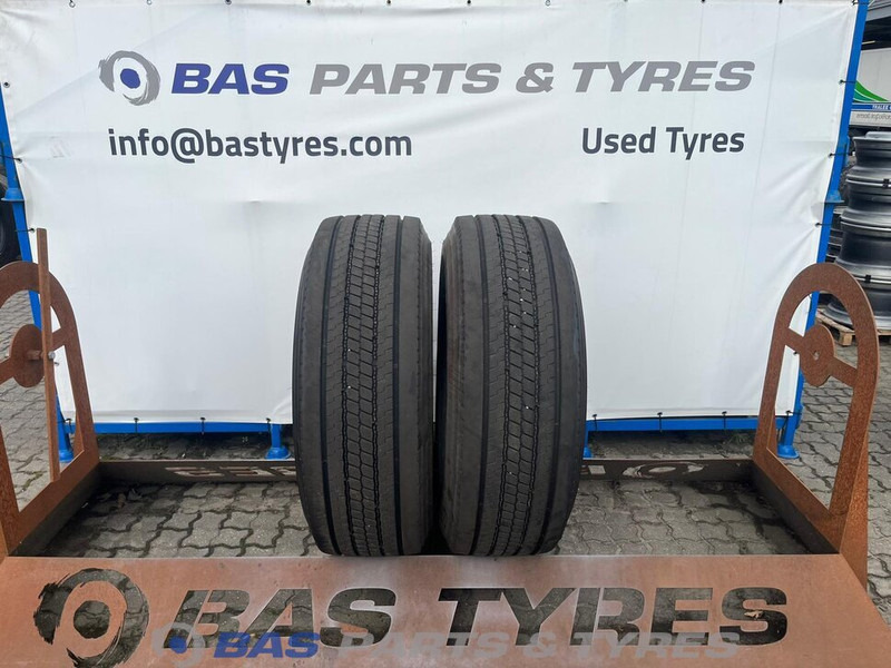 Bridgestone Bridgestone 385/65R22.5 RW-STEER001 164/158 K M+S 3PMSF gebruikte set - Gomë për Kamioni: foto 1 Bridgestone Bridgestone 385/65R22.5 RW-STEER001 164/158 K M+S 3PMSF gebruikte set - Gomë për Kamioni: foto 1