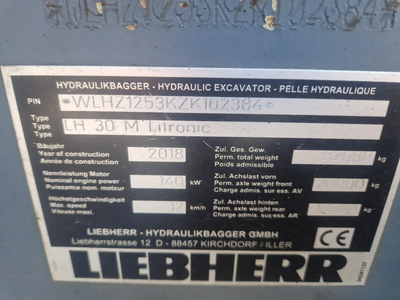 LIEBHERR LH30M - Ekskavator për mbetje: foto 4 LIEBHERR LH30M - Ekskavator për mbetje: foto 4