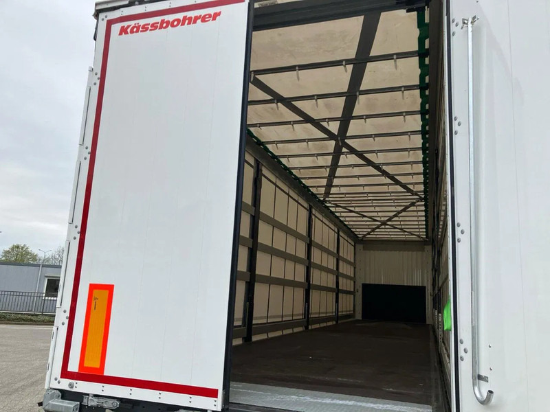 Gjysmë rimorkio me tendë i ri Kässbohrer SCS X+ / 90 - 12 / 27 Schuifzeilen multiplex vloer met palletkist 30 Europallets: foto 13