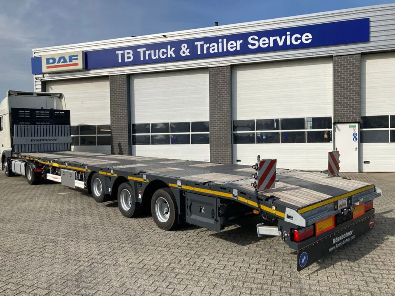 Kässbohrer SPA M3 / 1N - 18 / 27 Heavy Duty uitschuifbare vlakke mega trailer met liftas, rongen en oprijplaten - Gjysmë rimorkio me vagonetë të mbyllur: foto 5 Kässbohrer SPA M3 / 1N - 18 / 27 Heavy Duty uitschuifbare vlakke mega trailer met liftas, rongen en oprijplaten - Gjysmë rimorkio me vagonetë të mbyllur: foto 5