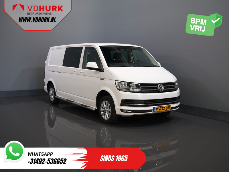 Volkswagen Transporter T6 2.0 TDI 150 pk DSG Aut. L2 Highline E6 DC Dubbel Cabine BPM VRIJ! Carplay/ Alarm/ Leder/ Cruise/ PDC/ Sidebars/ Trekhaak/ LMV - Furgon i vogël, Kamioncine dopio kabinë: foto 1 Volkswagen Transporter T6 2.0 TDI 150 pk DSG Aut. L2 Highline E6 DC Dubbel Cabine BPM VRIJ! Carplay/ Alarm/ Leder/ Cruise/ PDC/ Sidebars/ Trekhaak/ LMV - Furgon i vogël, Kamioncine dopio kabinë: foto 1