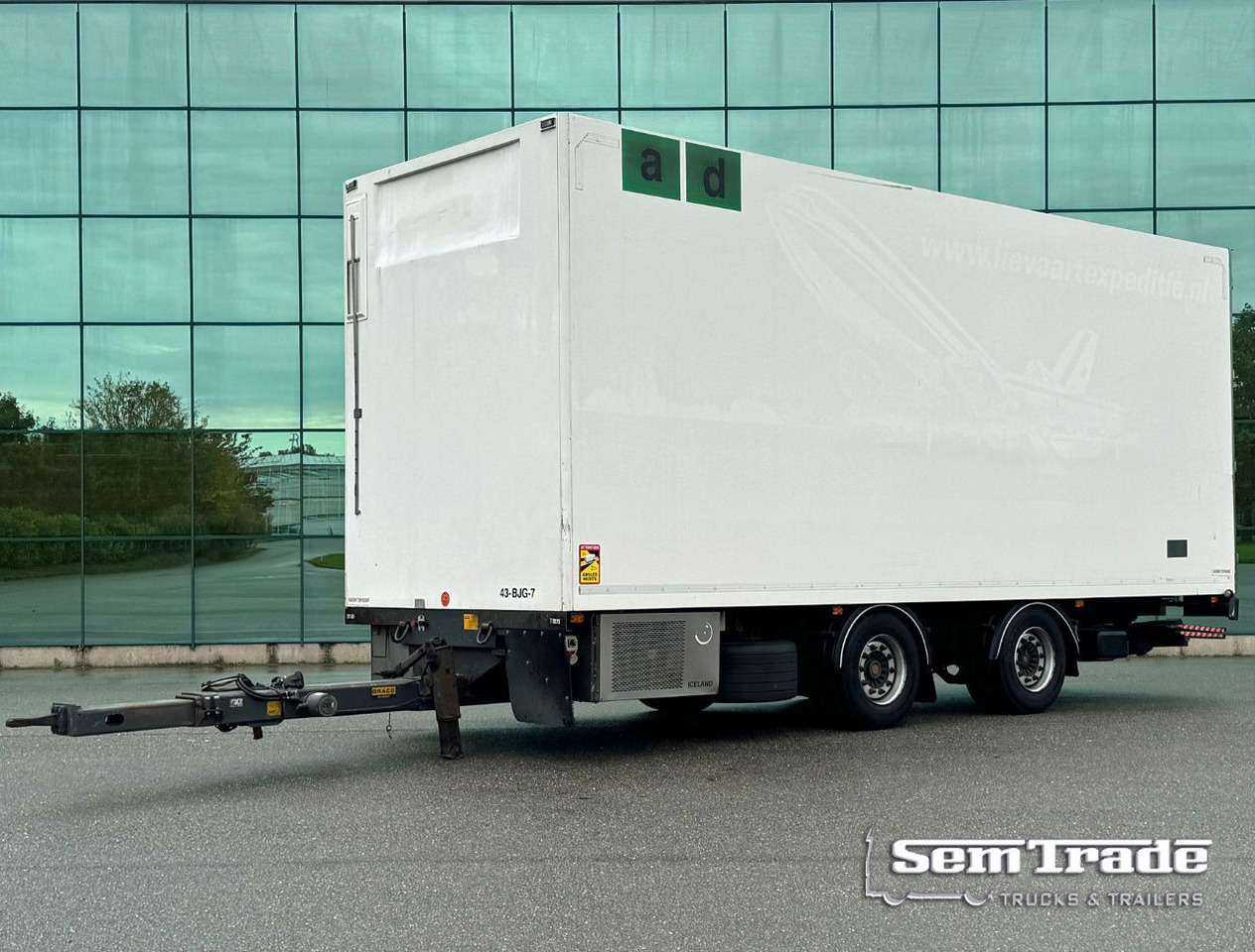 DRACO MZS 218 Wipkar 750 x 250 x 290 CM Inside Tail Lift 2021 TRS Iceland TOP Condition NL Trailertrailer - Rimorkio frigorifer: foto 1 DRACO MZS 218 Wipkar 750 x 250 x 290 CM Inside Tail Lift 2021 TRS Iceland TOP Condition NL Trailertrailer - Rimorkio frigorifer: foto 1