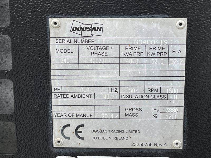 Doosan G 40 - Set gjeneratori: foto 2 Doosan G 40 - Set gjeneratori: foto 2