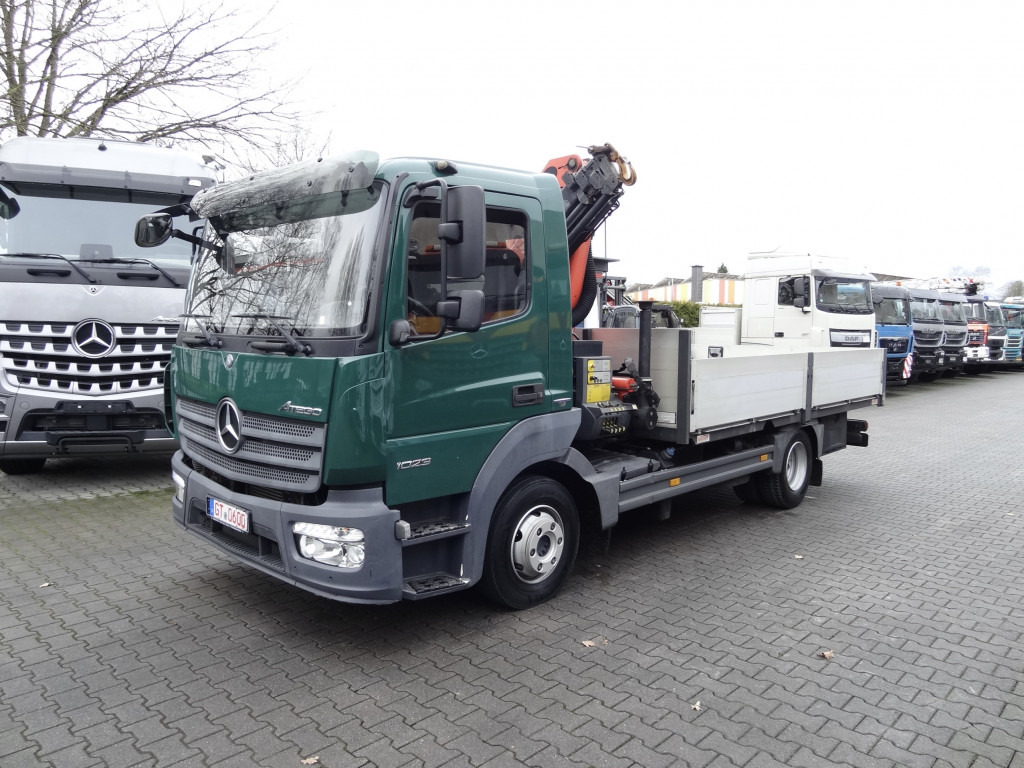 Kamion me karroceri të hapur, Kamion me vinç Mercedes-Benz Atego 1023 Palfinger 6501 bis 14.5 Meter: foto 1