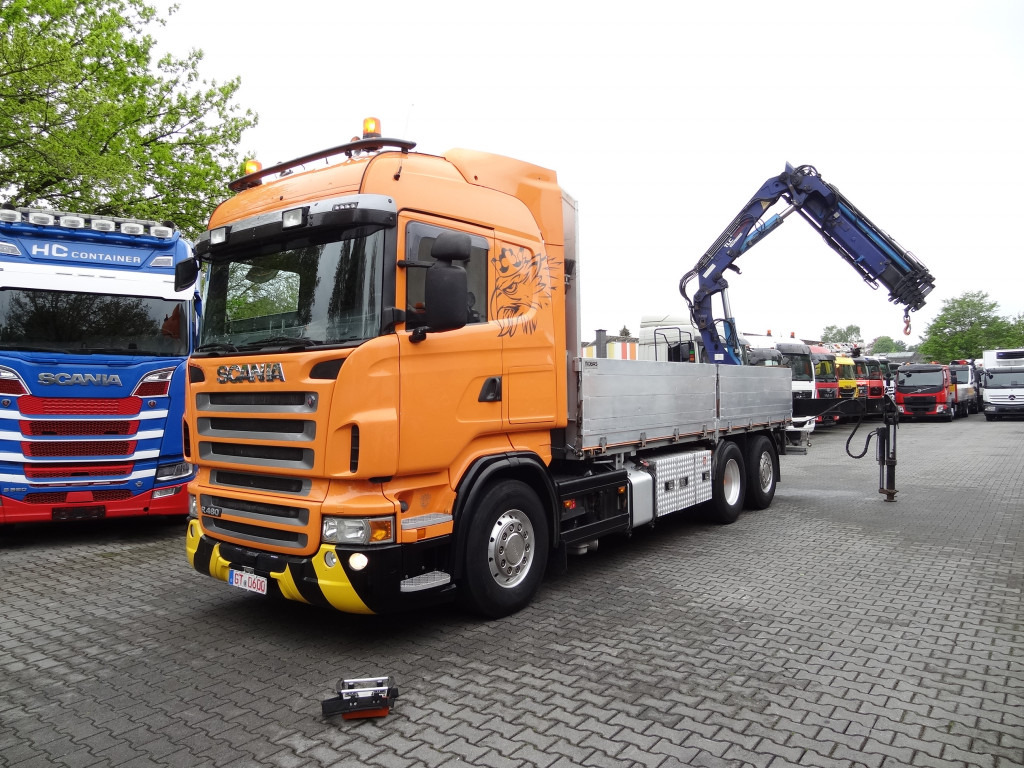 Scania R480 6X2*4 Kran Atlas 240 bis 20 Meter - Kamion me karroceri të hapur, Kamion me vinç: foto 1 Scania R480 6X2*4 Kran Atlas 240 bis 20 Meter - Kamion me karroceri të hapur, Kamion me vinç: foto 1