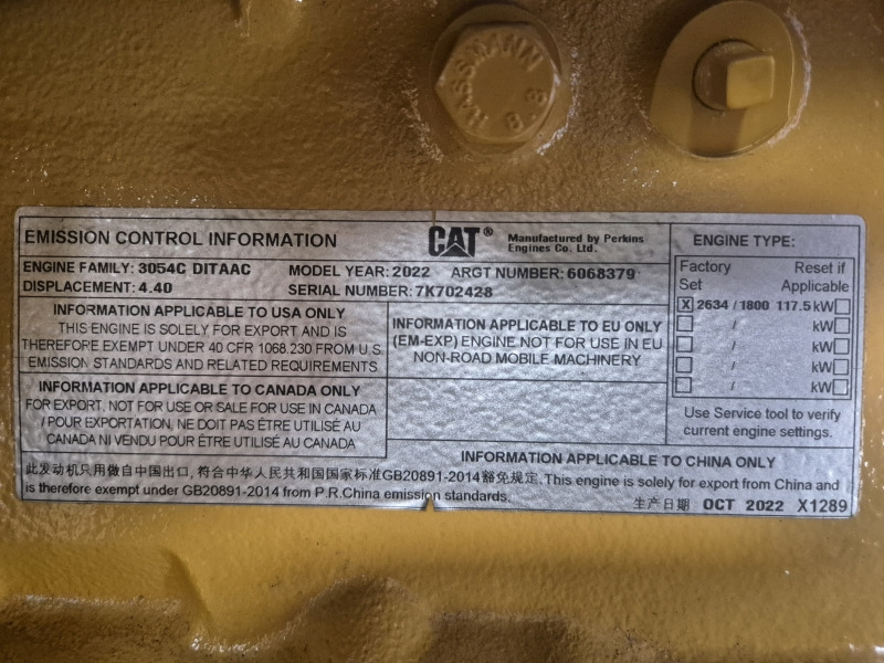 Caterpillar 3054C DITAAC Engine + Radiator - Motori për Makineri industriale: foto 2 Caterpillar 3054C DITAAC Engine + Radiator - Motori për Makineri industriale: foto 2