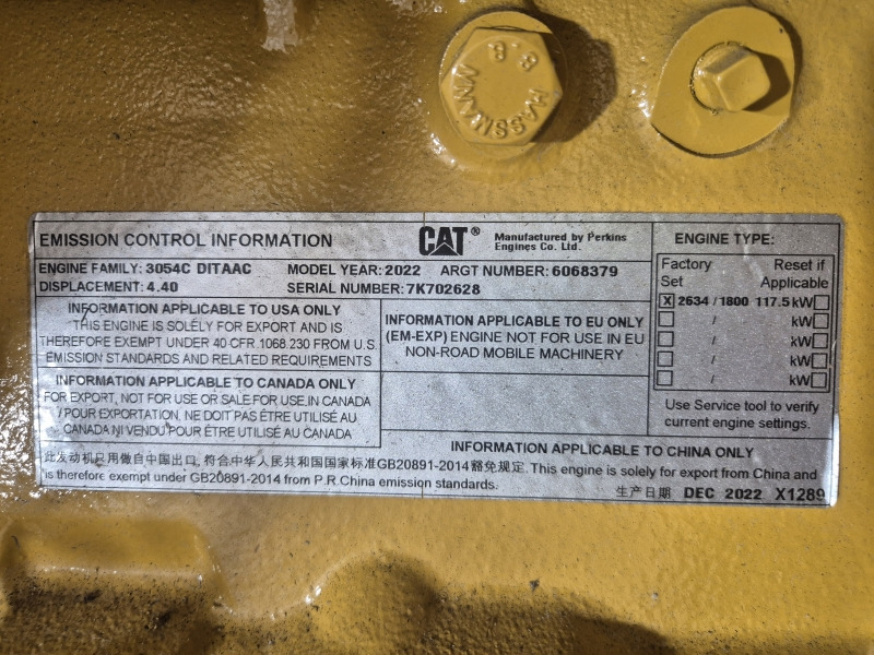 Caterpillar 3054C DITAAC Engine + Radiator - Motori për Makineri industriale: foto 2 Caterpillar 3054C DITAAC Engine + Radiator - Motori për Makineri industriale: foto 2