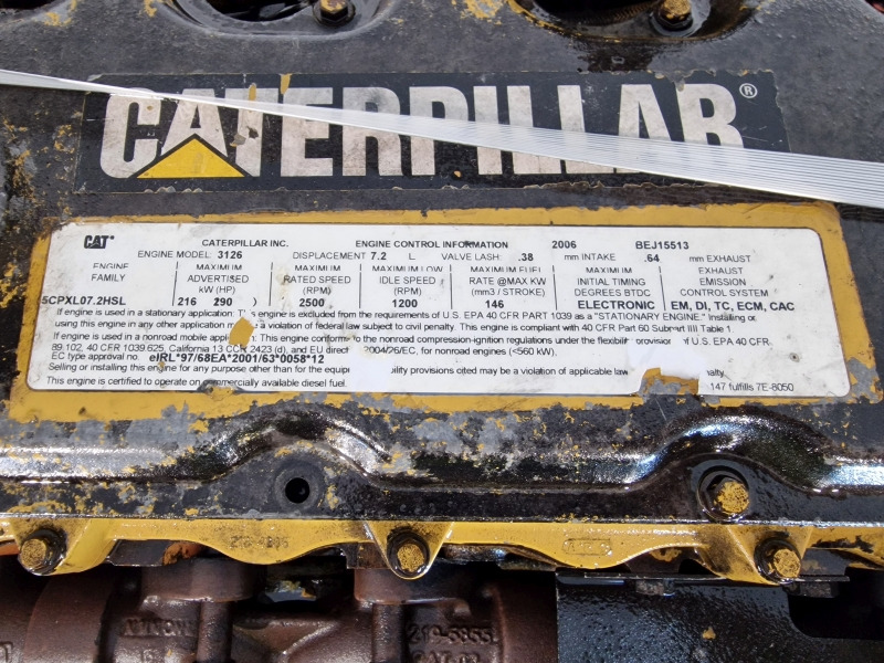 Motori për Makineri ndërtimi Caterpillar 3126B Engine (Plant): foto 11