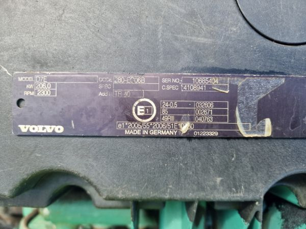 Volvo D7E 280-EC06B Truck Spec Engine (Truck) - Motori për Kamioni: foto 2 Volvo D7E 280-EC06B Truck Spec Engine (Truck) - Motori për Kamioni: foto 2