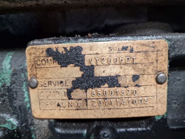 Volvo VT2006PT Gearbox - Kutia e marsheve: foto 2 Volvo VT2006PT Gearbox - Kutia e marsheve: foto 2