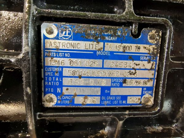 ZF Ecolite 6AS800TO Iveco Spec Gearbox - Kutia e marsheve: foto 2 ZF Ecolite 6AS800TO Iveco Spec Gearbox - Kutia e marsheve: foto 2