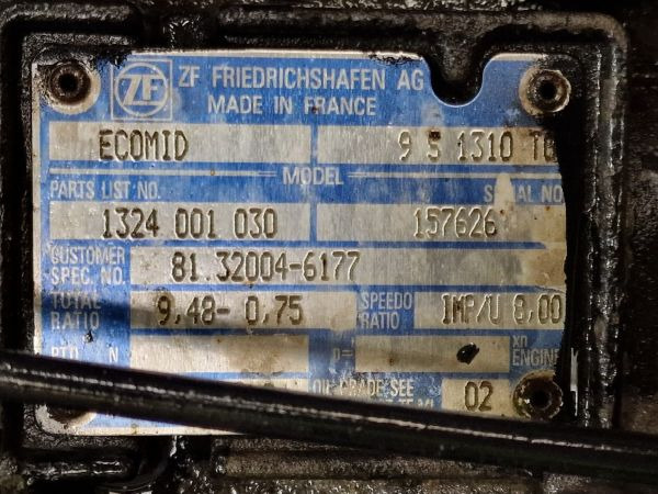 ZF Ecomid 9S1310 TO Gearbox - Kutia e marsheve: foto 2 ZF Ecomid 9S1310 TO Gearbox - Kutia e marsheve: foto 2