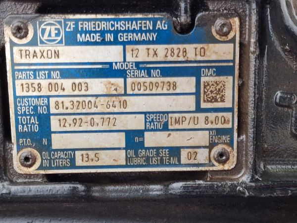 ZF Traxon 12TX2820TO MAN Spec Gearbox - Kutia e marsheve: foto 2 ZF Traxon 12TX2820TO MAN Spec Gearbox - Kutia e marsheve: foto 2