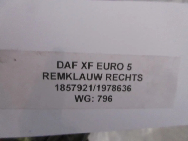 DAF 1857921 // 1978636 REMKLAUW DAF XF 105 RECHT ACHTER EURO 5 - Kalibër frenash për Kamioni: foto 5 DAF 1857921 // 1978636 REMKLAUW DAF XF 105 RECHT ACHTER EURO 5 - Kalibër frenash për Kamioni: foto 5