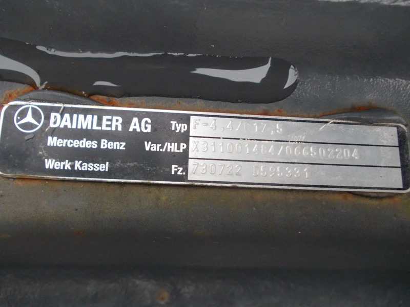 Mercedes-Benz F-4,4/C17,5 TYPE 730722 VOORAS ATEGO EURO 6 - Aksi i përparmë për Kamioni: foto 5 Mercedes-Benz F-4,4/C17,5 TYPE 730722 VOORAS ATEGO EURO 6 - Aksi i përparmë për Kamioni: foto 5