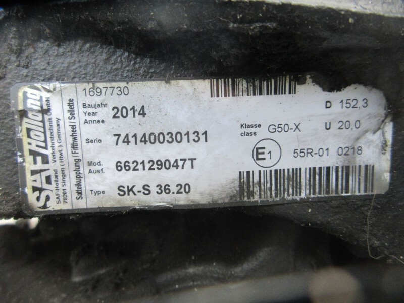 SAF 74140030131 / SK-S36.20 G50-X D 152 / 74140030131 / SK-S36.20 G50-X D 152 / SAF HOLLAND - Bashkues i rrotës së pestë për Kamioni: foto 5 SAF 74140030131 / SK-S36.20 G50-X D 152 / 74140030131 / SK-S36.20 G50-X D 152 / SAF HOLLAND - Bashkues i rrotës së pestë për Kamioni: foto 5