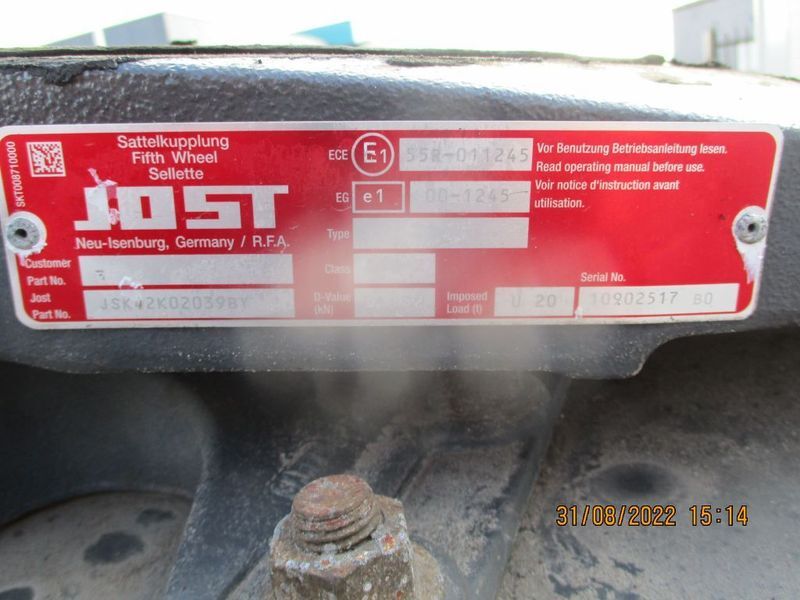 Jost JSK 40 //D 152 JSK 40 //D 152 DAF XF CF EURO 6 - Bashkues i rrotës së pestë për Kamioni: foto 5 Jost JSK 40 //D 152 JSK 40 //D 152 DAF XF CF EURO 6 - Bashkues i rrotës së pestë për Kamioni: foto 5
