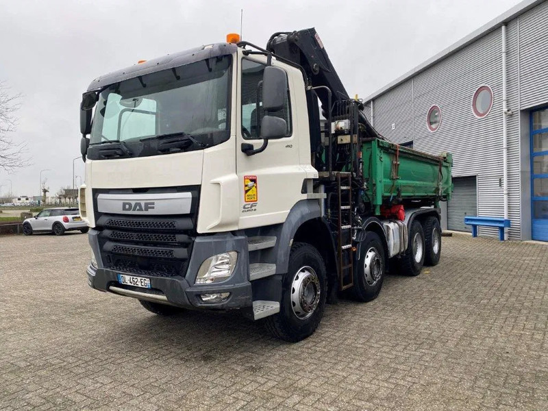 DAF CF410 / 8X4 / BIG AXLE / FULL-STEEL /2 SIDE TIPPER/ ONLY:363247 KM / AUTOMATIC / EURO-6 / 2014 - Kamion me vinç: foto 1 DAF CF410 / 8X4 / BIG AXLE / FULL-STEEL /2 SIDE TIPPER/ ONLY:363247 KM / AUTOMATIC / EURO-6 / 2014 - Kamion me vinç: foto 1