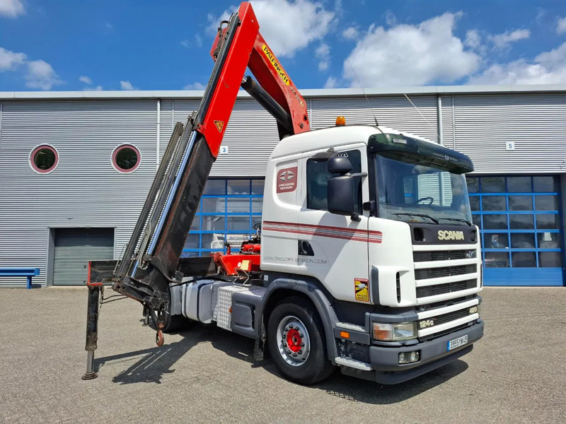 Scania 124G-420 / RETARDER / PALFINGER PK32080 / DOUBLE TANK / AIRCO / GOOD CONDITION / MANUAL / EURO-3 / 2004 - Kamion me vinç: foto 3 Scania 124G-420 / RETARDER / PALFINGER PK32080 / DOUBLE TANK / AIRCO / GOOD CONDITION / MANUAL / EURO-3 / 2004 - Kamion me vinç: foto 3