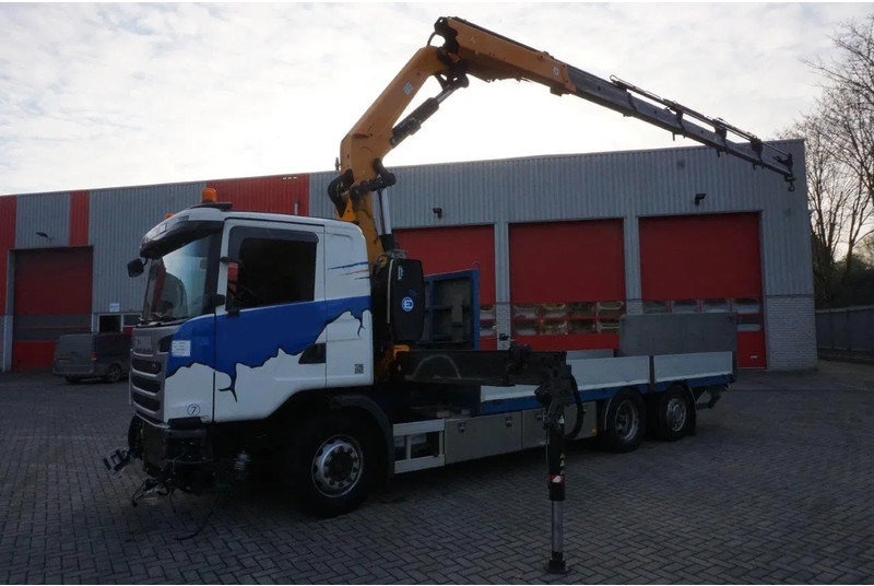 Scania G490 / ENGINE RUNNING / RETARDER / EFFER 255-5S CRANE REMOTE / PLATFORM / FULL-AIR / AUTOMATIC / EURO-6 / 2014 - Kamion me vinç: foto 2 Scania G490 / ENGINE RUNNING / RETARDER / EFFER 255-5S CRANE REMOTE / PLATFORM / FULL-AIR / AUTOMATIC / EURO-6 / 2014 - Kamion me vinç: foto 2