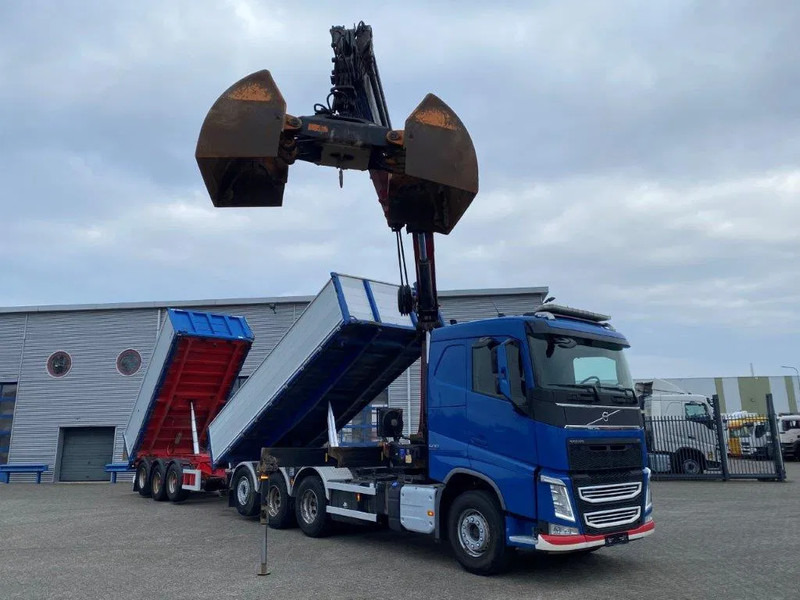 Volvo FH4-500 / HMF 3220K-RC / REMOTE / ROTATOR / 3SIDE TIPPER / DYNAMIC STEERING / ONLY:302623 KM / AUTOMATIC / EURO-6 / 2017 - Kamion me vinç: foto 3 Volvo FH4-500 / HMF 3220K-RC / REMOTE / ROTATOR / 3SIDE TIPPER / DYNAMIC STEERING / ONLY:302623 KM / AUTOMATIC / EURO-6 / 2017 - Kamion me vinç: foto 3