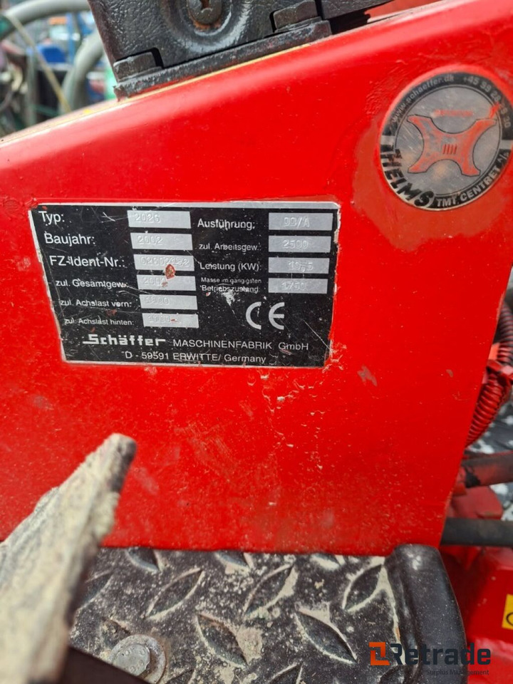 Redskapsbærer SCHAFFER 226 - Makineri bujqësore: foto 3 Redskapsbærer SCHAFFER 226 - Makineri bujqësore: foto 3