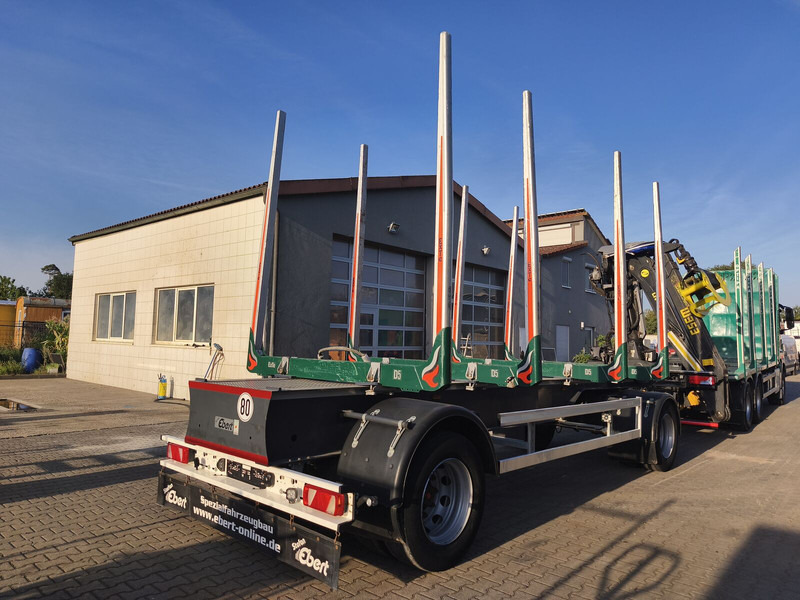 Ebert KHA 18 Exte Holztransporter - Rimorkio për transport druri: foto 3 Ebert KHA 18 Exte Holztransporter - Rimorkio për transport druri: foto 3