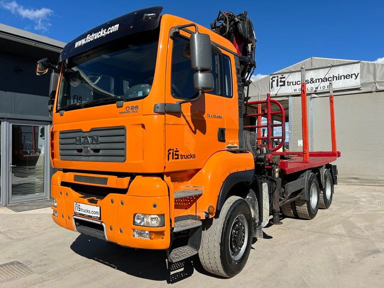 MAN TGA 33.480 6x6 forest truck - Complete Spring - LIV 170 Z + scissors - Kamion për transport druri: foto 1 MAN TGA 33.480 6x6 forest truck - Complete Spring - LIV 170 Z + scissors - Kamion për transport druri: foto 1
