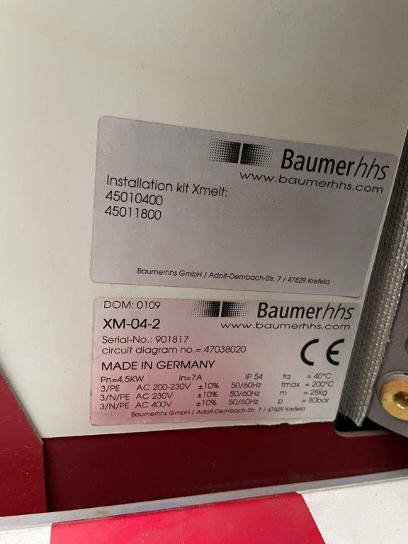 Baumer HHS PreMelter XMelt XM-04-2200 - Makinë lidhëse: foto 2 Baumer HHS PreMelter XMelt XM-04-2200 - Makinë lidhëse: foto 2