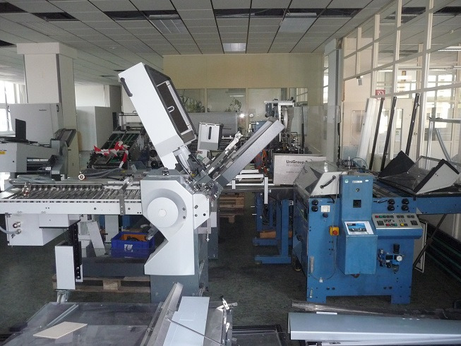 Heidelberg Stahlfolder PFH-82 pallet feeder with SSP-82 slitter shaft station - Makinë palosëse: foto 1 Heidelberg Stahlfolder PFH-82 pallet feeder with SSP-82 slitter shaft station - Makinë palosëse: foto 1