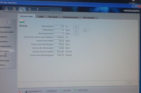 Heidelberg Suprasetter A 74 Thermal CtP System - Makinë printimi: foto 2 Heidelberg Suprasetter A 74 Thermal CtP System - Makinë printimi: foto 2