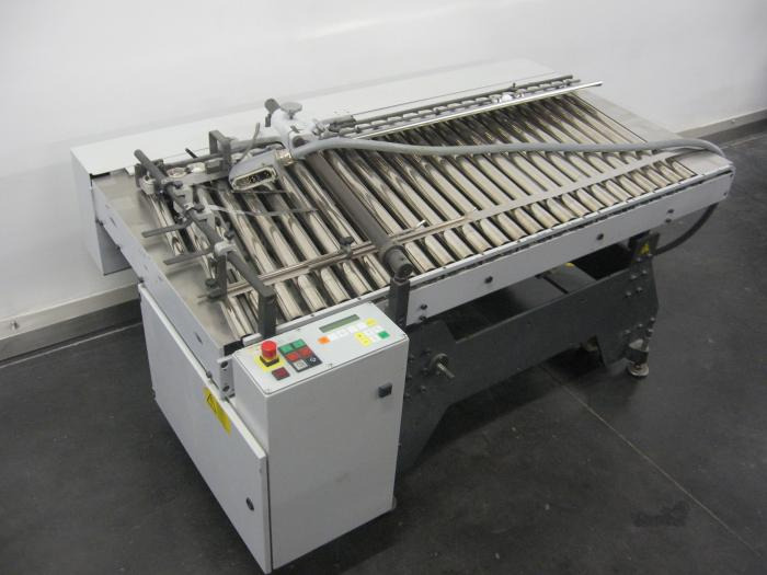 Heidelberg steel mobile, height-adjustable SRT 66 F-re-D inclined roller table (finishing station) - Makinë palosëse: foto 2 Heidelberg steel mobile, height-adjustable SRT 66 F-re-D inclined roller table (finishing station) - Makinë palosëse: foto 2