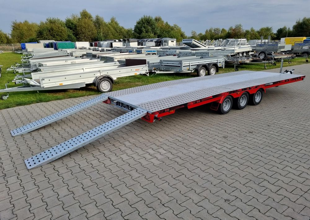 TA-NO Scorpio 55 PREMIUM laweta 3 osiowa 5.5m 3500kg DMC najazdy niski załadunek - Rimorkio autotransportuese: foto 4 TA-NO Scorpio 55 PREMIUM laweta 3 osiowa 5.5m 3500kg DMC najazdy niski załadunek - Rimorkio autotransportuese: foto 4