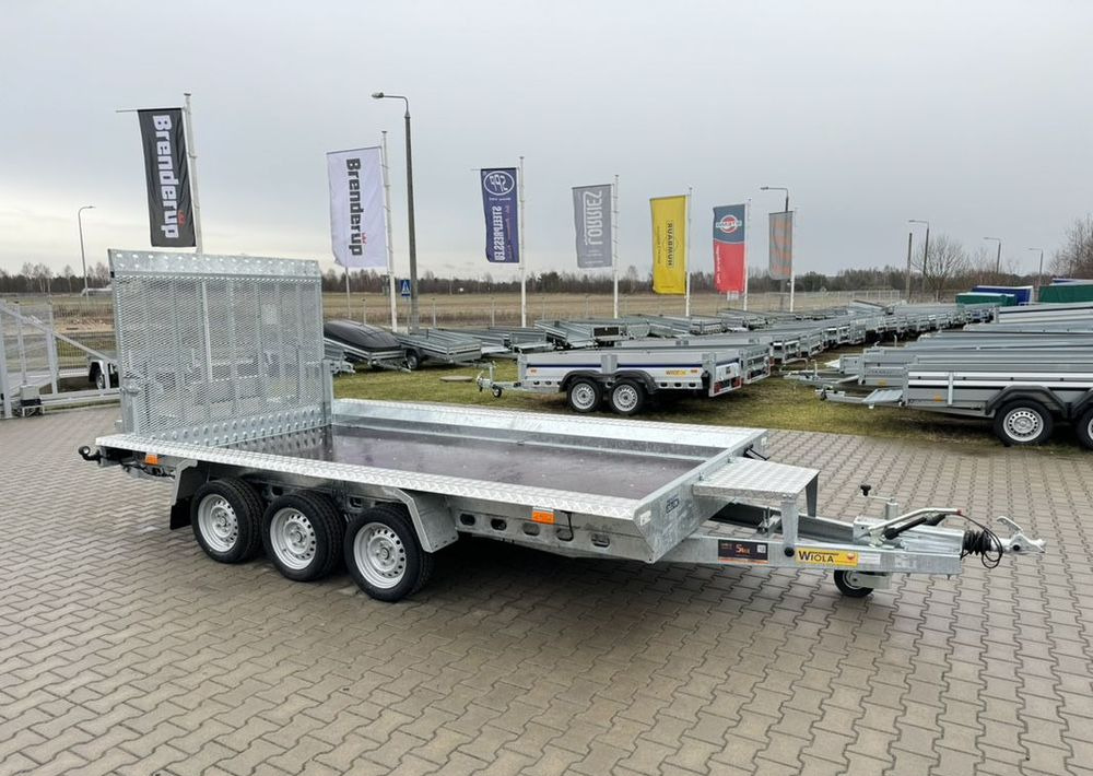 WIOLA Wiola B3540 MAX - 400 x 170 cm | 2546kg ładowności | trap stalowy | 3-osiowa budowlanka - Rimorkio për makineri ndërtimi: foto 1 WIOLA Wiola B3540 MAX - 400 x 170 cm | 2546kg ładowności | trap stalowy | 3-osiowa budowlanka - Rimorkio për makineri ndërtimi: foto 1