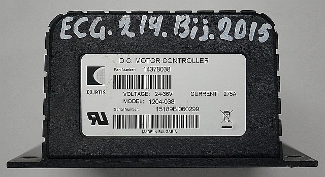 Curtis 14378038 | Rij regeling drive controller Curtis 1204-038 24-36V 275A sn. - ECU për Pajisje për trajtimin e materialeve: foto 3 Curtis 14378038 | Rij regeling drive controller Curtis 1204-038 24-36V 275A sn. - ECU për Pajisje për trajtimin e materialeve: foto 3