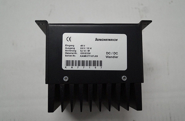Jungheinrich 52032356 | Omvormer Transformer 48V -> 24V/10A for EKS310 sn. KA Omvormer Transformer 48V -> 24V/10A for EKS310 sn. KAMO377107J09 - Sistemi elektrik për Pajisje për trajtimin e materialeve: foto 1 Jungheinrich 52032356 | Omvormer Transformer 48V -> 24V/10A for EKS310 sn. KA Omvormer Transformer 48V -> 24V/10A for EKS310 sn. KAMO377107J09 - Sistemi elektrik për Pajisje për trajtimin e materialeve: foto 1