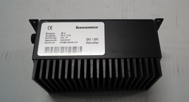 Jungheinrich 52032357 | Omvormer Transformer 48V -> 24V/5A for EKS310 sn. KAM Omvormer Transformer 48V -> 24V/5A for EKS310 sn. KAMO160847J07 - Sistemi elektrik për Pajisje për trajtimin e materialeve: foto 1 Jungheinrich 52032357 | Omvormer Transformer 48V -> 24V/5A for EKS310 sn. KAM Omvormer Transformer 48V -> 24V/5A for EKS310 sn. KAMO160847J07 - Sistemi elektrik për Pajisje për trajtimin e materialeve: foto 1