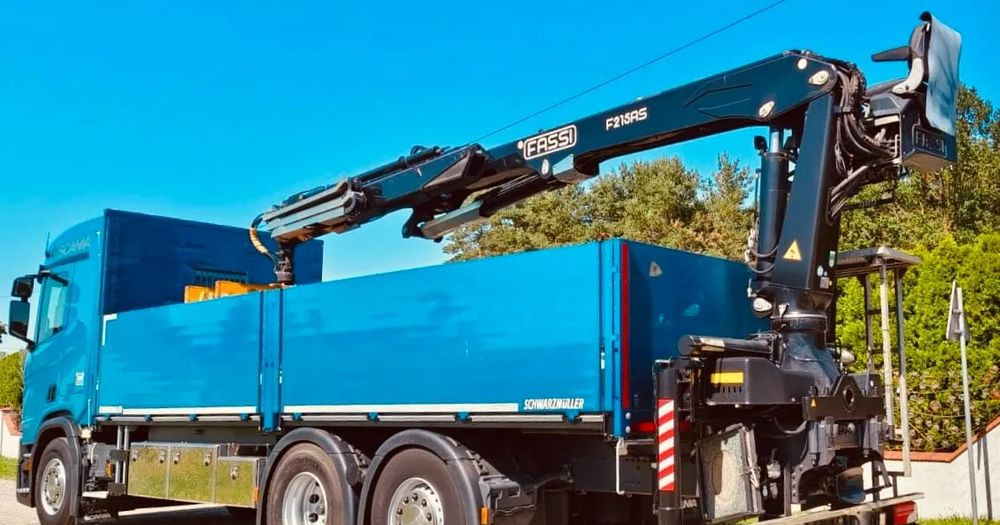 Scania R 500 6x2 z żurawiem Fassi F 215 AS – 2019 – Euro 6 –Retarder -Oś skrętna - Gotowa do pracy! - Kamion me vinç, Kamion me karroceri të hapur: foto 2 Scania R 500 6x2 z żurawiem Fassi F 215 AS – 2019 – Euro 6 –Retarder -Oś skrętna - Gotowa do pracy! - Kamion me vinç, Kamion me karroceri të hapur: foto 2
