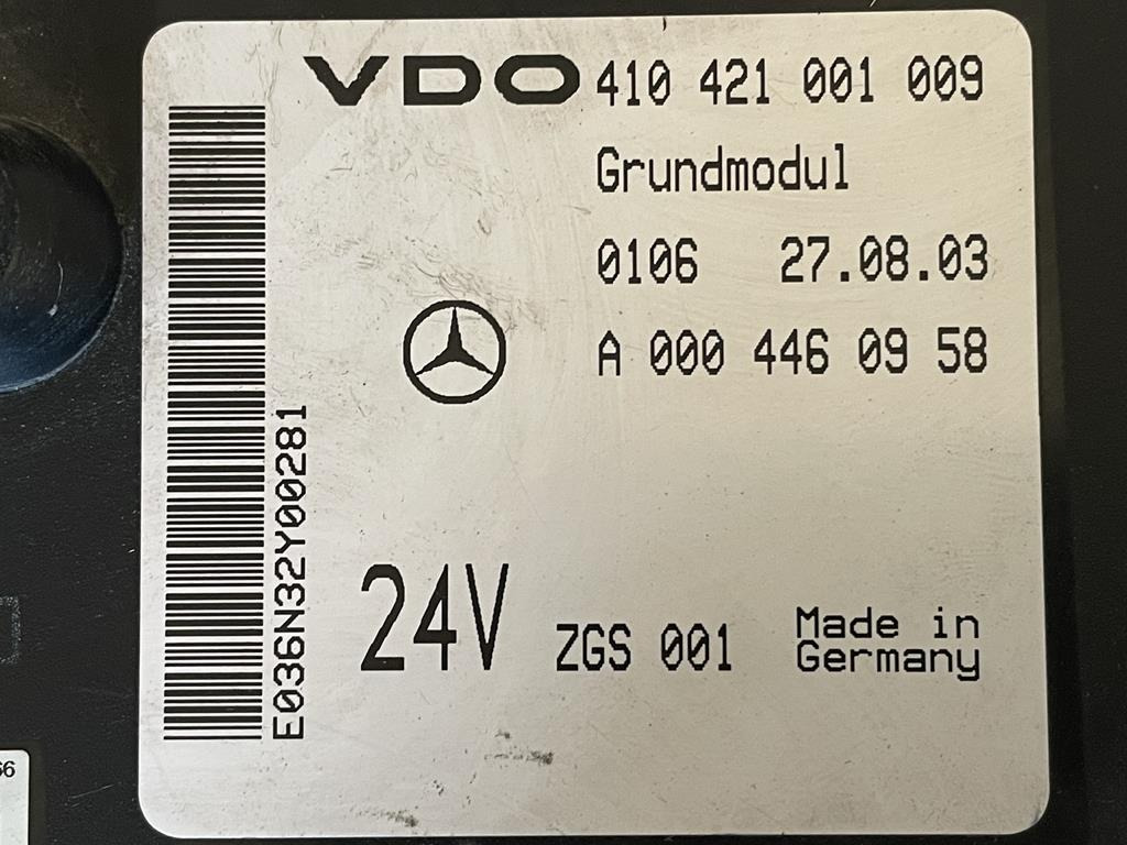 MERCEDES-BENZ ACTROS MP2 GRUNDMODUL - A 000 446 0958 - Siguresa për Kamioni: foto 3 MERCEDES-BENZ ACTROS MP2 GRUNDMODUL - A 000 446 0958 - Siguresa për Kamioni: foto 3