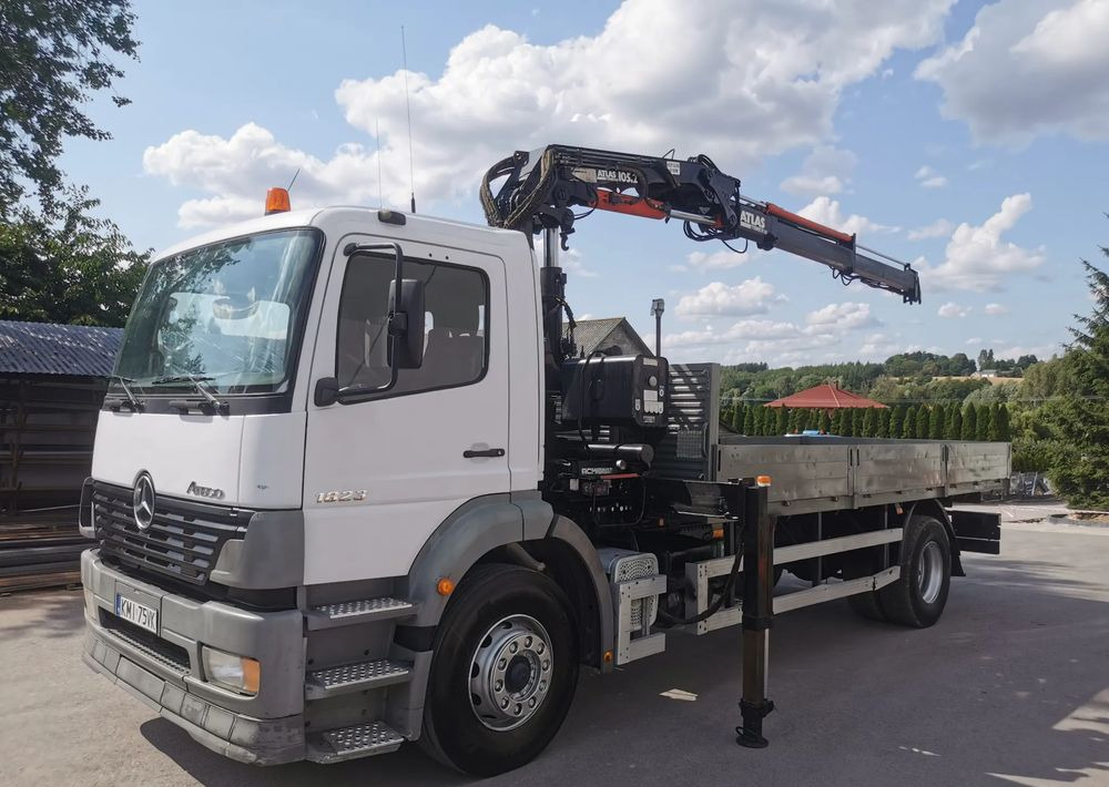 Mercedes-Benz Atego 1823 żuraw HDS Atlas 105.2 koła 315/80R22,5 - Kamion me karroceri të hapur, Kamion me vinç: foto 1 Mercedes-Benz Atego 1823 żuraw HDS Atlas 105.2 koła 315/80R22,5 - Kamion me karroceri të hapur, Kamion me vinç: foto 1