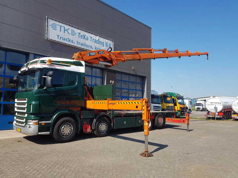 Scania R420 8x2 HIAB 800E-7 Hipro 80 ton/meter Winch Retarder - Kamion me vinç: foto 1 Scania R420 8x2 HIAB 800E-7 Hipro 80 ton/meter Winch Retarder - Kamion me vinç: foto 1