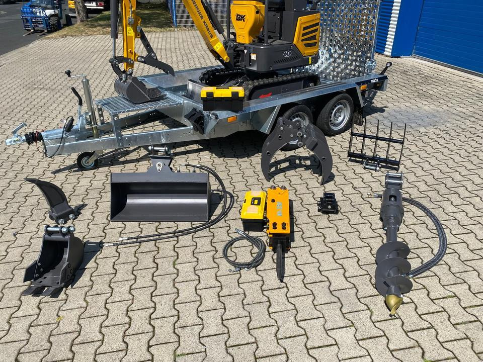 Minibagger BK1250JSR + Tieflader + Zubehör *INKL.19% MWST*BERGER KRAUS*VERSTELLFAHRWERK* KUBOTA*SOFORT!* - Miniekskavator: foto 2 Minibagger BK1250JSR + Tieflader + Zubehör *INKL.19% MWST*BERGER KRAUS*VERSTELLFAHRWERK* KUBOTA*SOFORT!* - Miniekskavator: foto 2