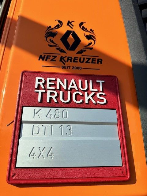 Kamion vetëshkarkues Renault K 4x4 480 Dreiseitenkipper: foto 6