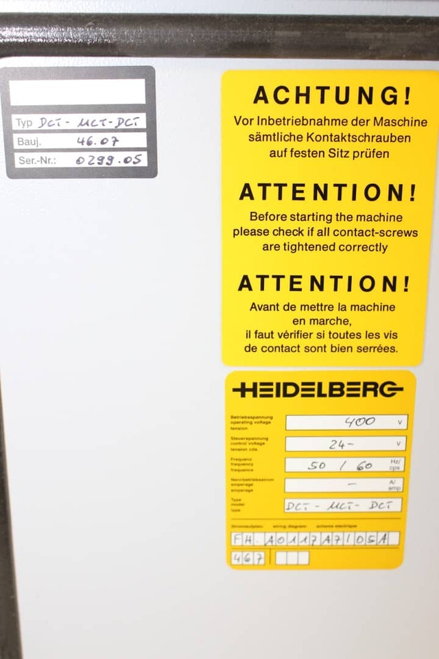 Heidelberg DCT-MCT-DCT - Makinë palosëse: foto 5 Heidelberg DCT-MCT-DCT - Makinë palosëse: foto 5