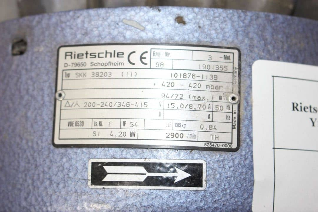 Rietschle SKK 38203 (11) - Makineri industriale: foto 5 Rietschle SKK 38203 (11) - Makineri industriale: foto 5